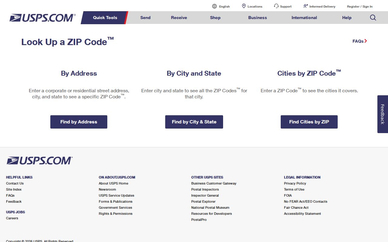 Spring Township ZIP code directory USPS delivery lookup